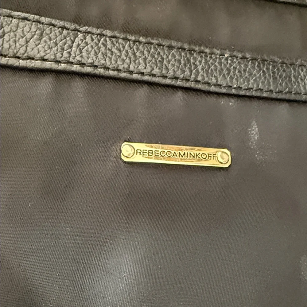 Rebecca Minkoff Knocked up Black Nylon and Leather Diaper bag Tote